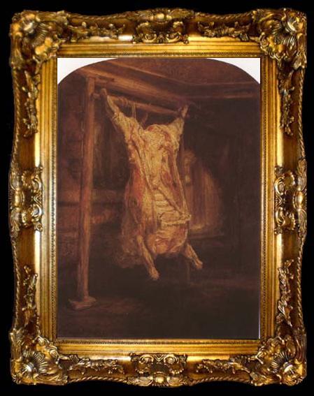 framed  REMBRANDT Harmenszoon van Rijn The Slaughterd Ox (mk08), ta009-2
